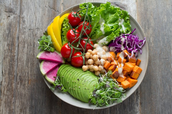 A colourful grain bowl